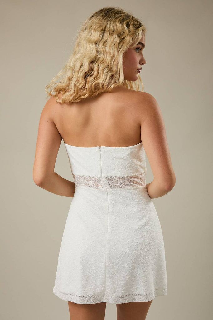 Lace Tube Dress -White – Jen's Designer Deals