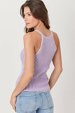 Mystree Washed Sweater Tank Top