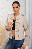 Embellished Military Blazer Jacket