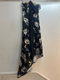 The Tuscany Italian Satin Dress with Scarf