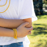 Sachi Chromatic Hues - Yellow Coil Bracelet