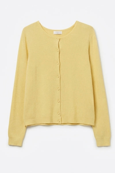 The Q2 Ribbed Knit Cardigan w/ Pearl Buttons