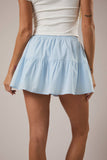Morgan Mid Rise Tiered Cotton Skort