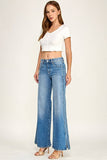 Petra Mid Rise Comfort Wide Leg Jean