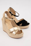 Lorita Cross Strap Espadrilles Wedge