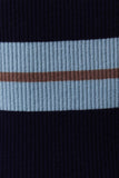 Jenny Stripe Knit Tube Top - Navy/Light Blue
