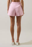 Kassy Checker Mini Skort- Pink