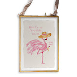 Terrible Idea Flamingo Dishtowel