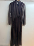 Sienna Mid Length Pleats + Tulle Cape Dress