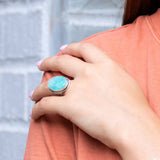 Kashi Semiprecious Stone Ring - Amazonite