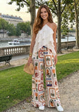 Tomato-and-Sardine Printed Pants
