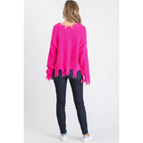 90’s Destroyed V-Neck Sweater