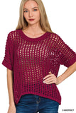 Lucy Lou Knit Crochet Sweater - Multiple Colors