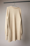 Collared Sweater Dress- Cream