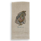 Pink Oyster with Shuck 'em: Dishtowel