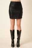 Rock N’ Roll Metallic Mini Skirt