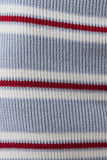 Stacie Striped Sweater Skort- Light Blue/Red
