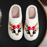 Reindeer Fuzzy Slippers