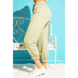 Cropped French Terry Jogger Sweatpants