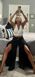 Sassy Cropped Knit Tank Top - White or Grey