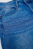 The Q2 Skinny Washed Sparkle Jeans