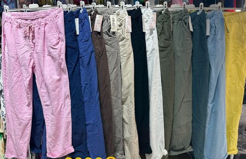Italian Gauze Cotton Drawstring Pants