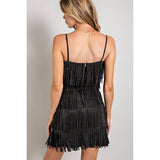 Rhinestone Suede Fringe Tank Top