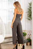 The Maddy Tube Solid Ruched Jumpsuit