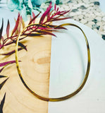 Hand Crafted Mixed Metal Brass Slim Choker