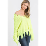 90’s Destroyed V-Neck Sweater