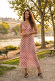 Italian Strappy Tulle Polka Dot Dress