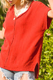 Lucy Loose Fit Gauze Short Sleeve Top