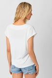 Mystree Cupro Modal V-Neck Top