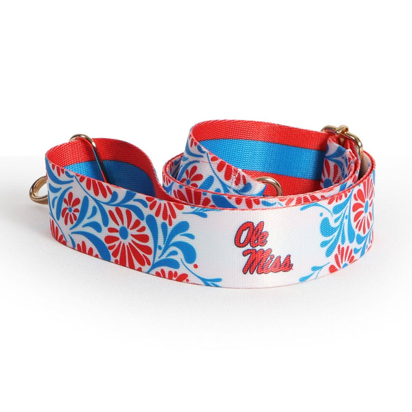 Ole Miss Rebels Floral Purse Strap – 1.5"