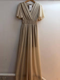Flutter Sleeve Smocked Waist Italian Jumpsuit
