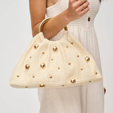 Harper Evening Bag: Natural