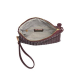 Aria Woven Wristlet Clutch - Oatmilk