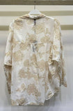 Venti6 Gold Mandala Print Blouse