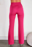 Venti6 Side Zipper Flared Dress Pants