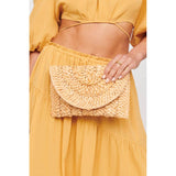 Aegean Straw Clutch
