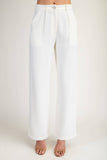 Twyla Tweed Pleated Pants - Ivory