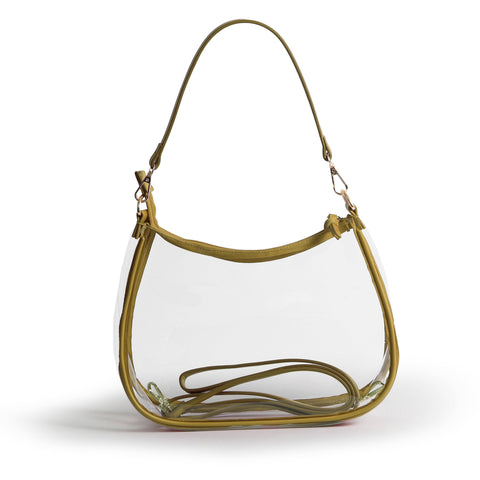 Sara Clear Purse - Metallic Gold
