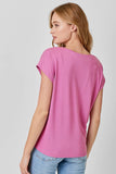 Mystree Cupro Modal V-Neck Top