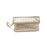 Aria Woven Wristlet Clutch - Oatmilk