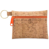 Cork Zipper Pouch with Key Ring | Rustic Cork: Natural Zipper