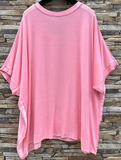 Italian Dressy Satin Front Fluid Blouse - One Size