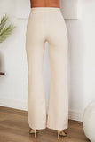 Venti6 Side Zipper Flared Dress Pants