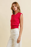 Game Day Rib Neck Knit Sweater