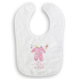 Baby Girl Clothing with “It's a Girl” Dishtowel