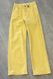 The Q2 Wide Leg Jean - Sunshine Yellow